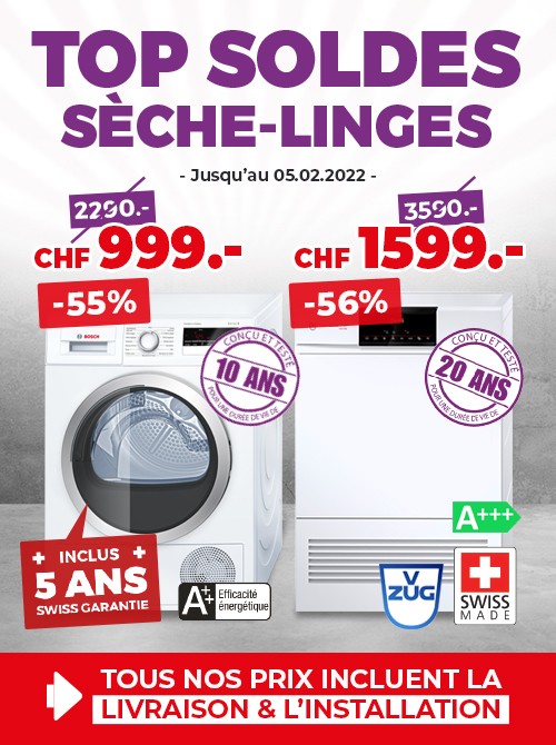 Top Soldes Sèche-linges