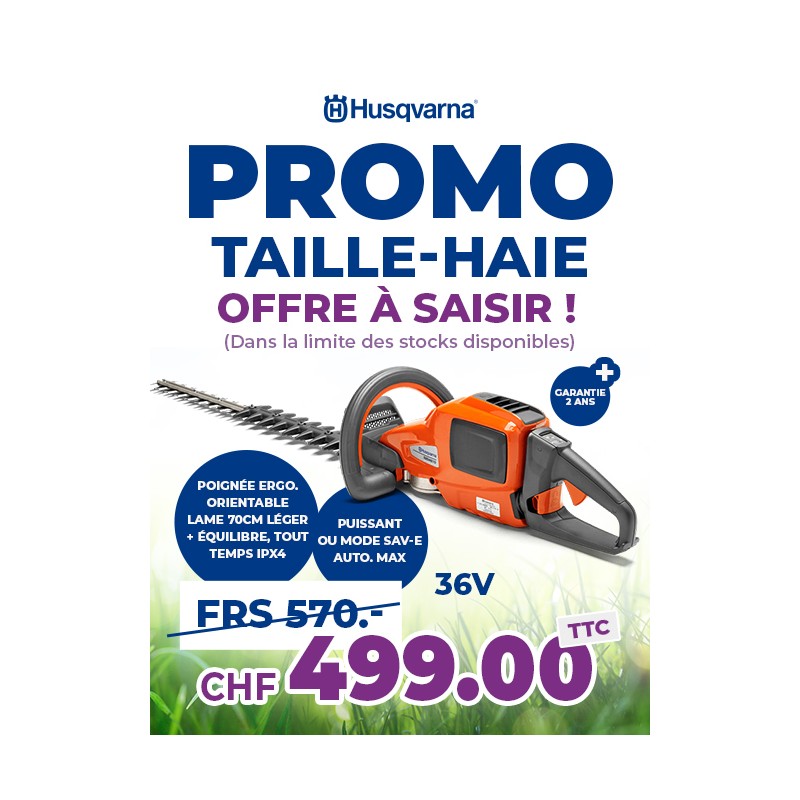 HUSQVARNA TAILLE-HAIE 520iHD70 70CM PR ACCU 36V LI-ION