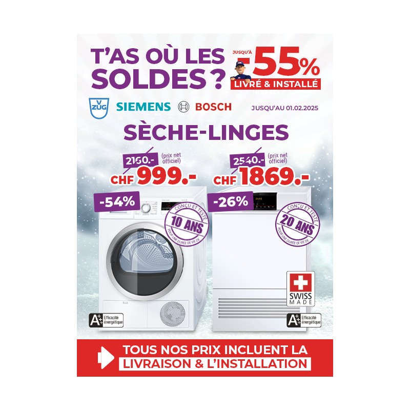 Top soldes sur les sèche-linges