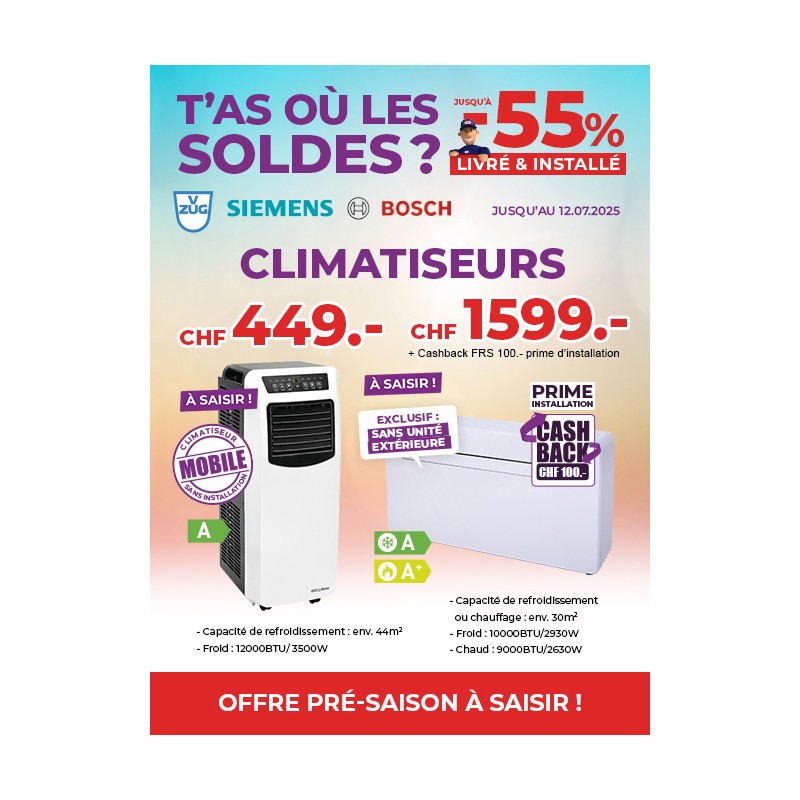 Top Soldes sur les climatiseurs