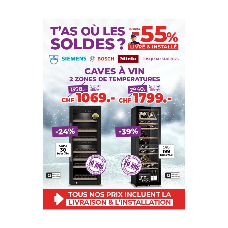 Top soldes sur les caves à vin