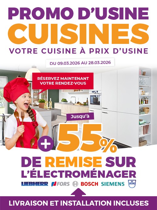 Promo d'usine cuisines du 9...
