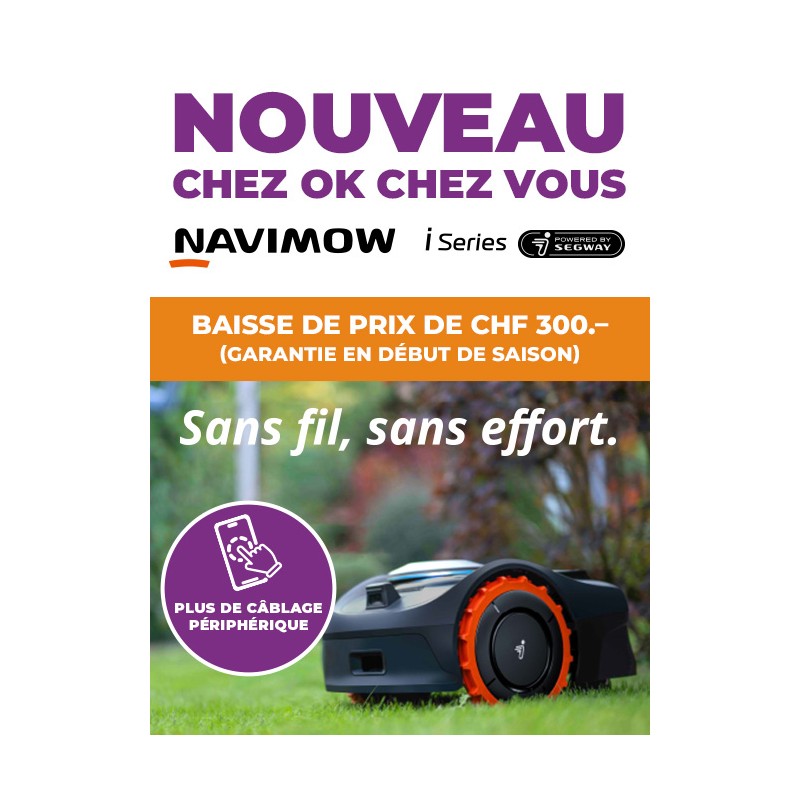 Segway Navimow i 108E - L'intelligence au service de votre pelouse - en exclusivité chez OK CHEZ VOUS
