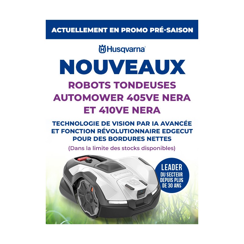 Automower® Husqvarna 405VE NERA et 410VE NERA - Le prodige de la tonte - en exclusivité chez OK CHEZ VOUS