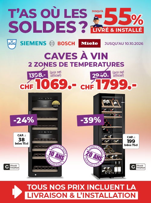 Soldes Ete - Caves à vin